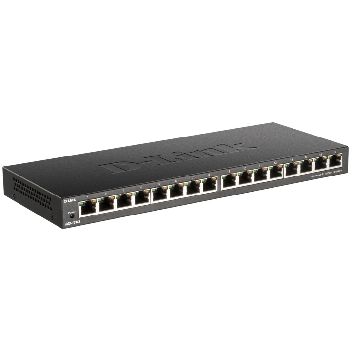 D-Link DGS-1016S 16-Port Gigabit Swit i gruppen Datautstyr / Nettverk / Switcher / 10/100/1000Mbps hos TP E-commerce Nordic AB (A18622)