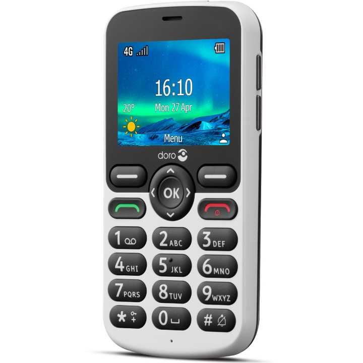Doro 5861 4G Vit/Svart i gruppen SMARTTELEFON & NETTBRETT / Mobiltelefoner & smartphones hos TP E-commerce Nordic AB (A18631)