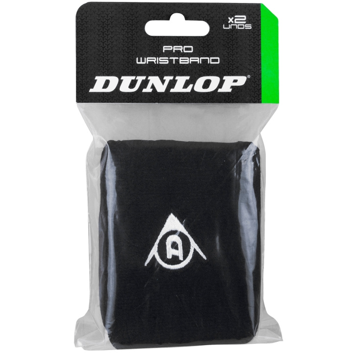 Dunlop Vristarmband PDL Pro Svart 2-P i gruppen SPORT, FRITID & HOBBY / Sportsutstyr / Padeltilbehør hos TP E-commerce Nordic AB (A18656)