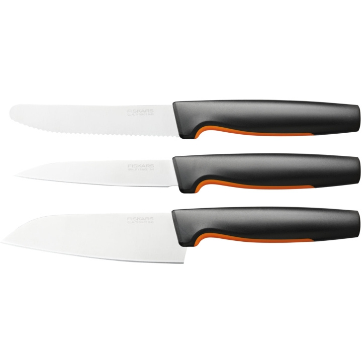 Fiskars Favorittknivsett, 3 deler FF i gruppen HJEM, HUS OG HAGE / Kjøkkenutstyr / Kjøkkenkniver og knivslipere hos TP E-commerce Nordic AB (A18678)