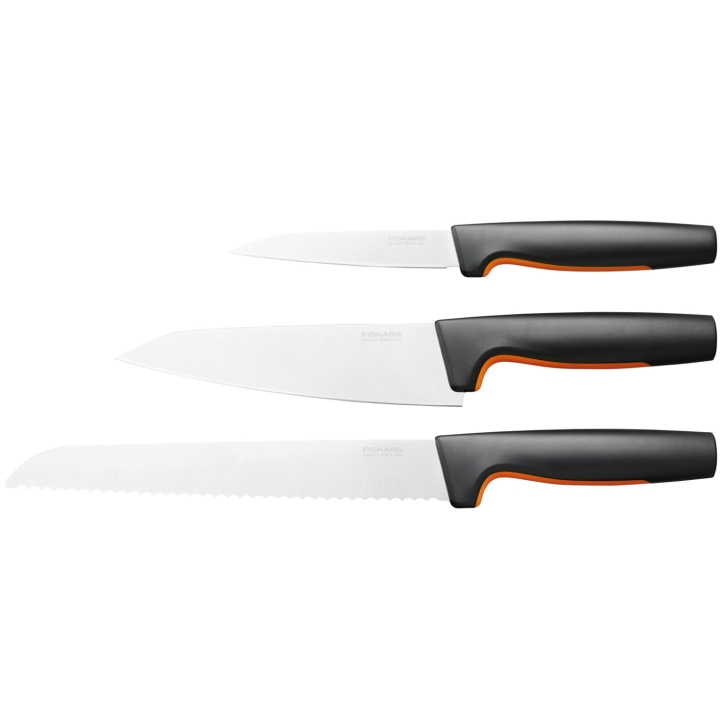 Fiskars Knivset, 3 delar FF i gruppen HJEM, HUS OG HAGE / Kjøkkenutstyr / Kjøkkenkniver og knivslipere hos TP E-commerce Nordic AB (A18689)