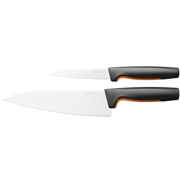 Fiskars Kokkens knivsett, 2 deler FF i gruppen HJEM, HUS OG HAGE / Kjøkkenutstyr / Kjøkkenkniver og knivslipere hos TP E-commerce Nordic AB (A18690)