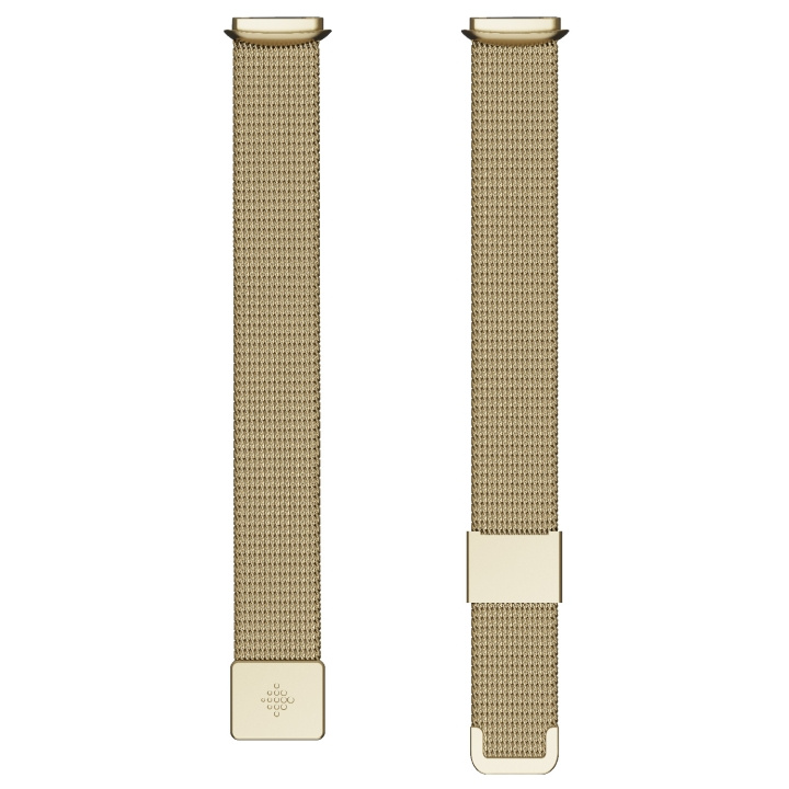 Fitbit Luxe, metallnett i mykt gull (One Size) i gruppen SPORT, FRITID & HOBBY / Smartwatch og Aktivitetsmålere / Aktivitetsmålere hos TP E-commerce Nordic AB (A18722)
