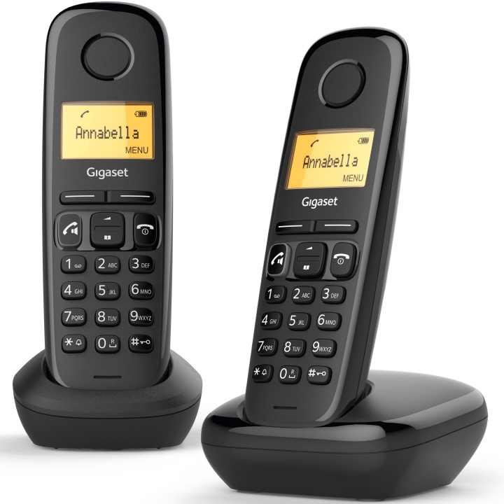 Gigaset A270 Duo Trådløs telefon med to håndsett i gruppen Elektronikk / Lyd & Bilde / Fast telefoni / Trådløs Telefoner hos TP E-commerce Nordic AB (A18739)