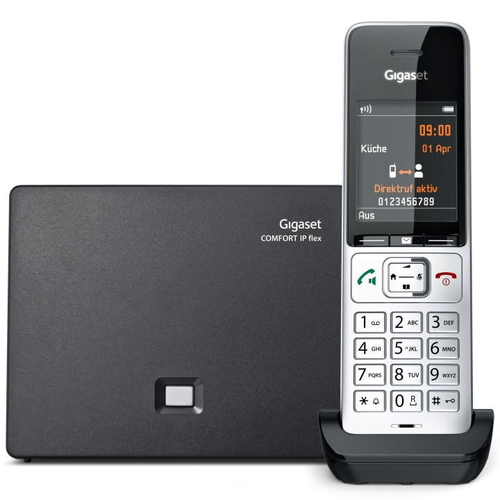 Gigaset Comfort 500 IP Flex i gruppen Elektronikk / Lyd & Bilde / Fast telefoni / Trådløs Telefoner hos TP E-commerce Nordic AB (A18741)