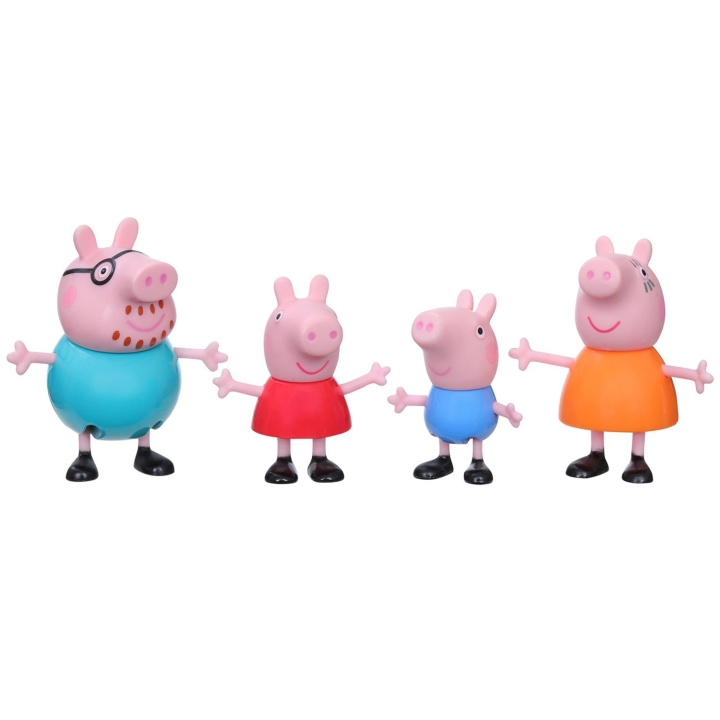 Hasbro Peppa Pig Peppas familie 4-pakke i gruppen LEKER, BARN OG BABY / Leker / Figurer, miniatyrer og tilbehør hos TP E-commerce Nordic AB (A18795)