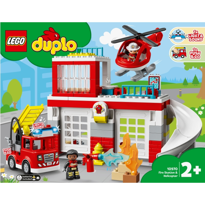 LEGO Duplo - Brandstation & Helikop i gruppen LEKER, BARN OG BABY / Leker / Byggeleker / Lego hos TP E-commerce Nordic AB (A18947)