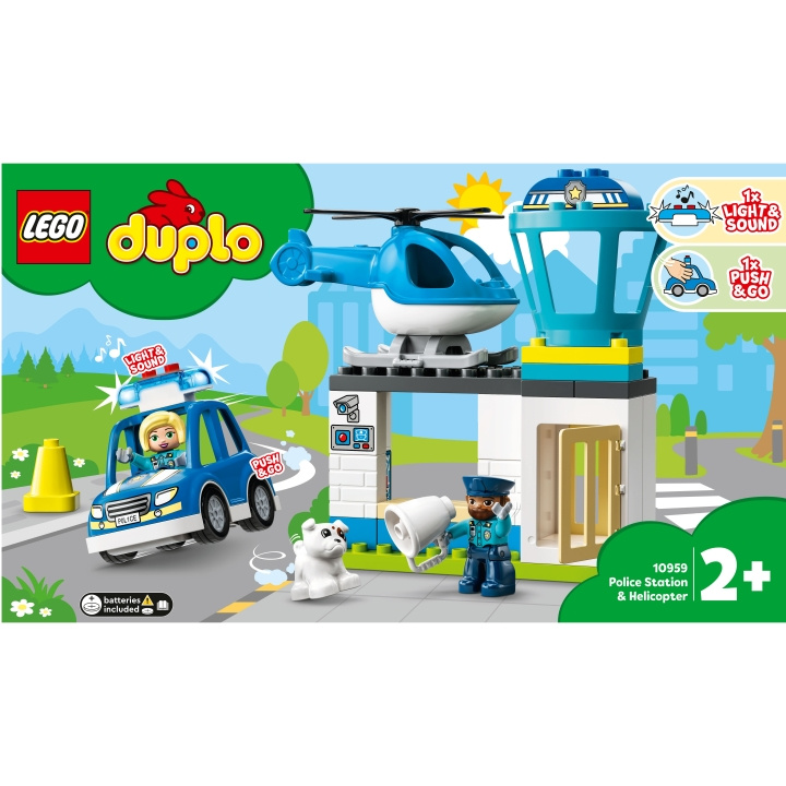 Lego Duplo - Politistasjon og helikopter 10959 i gruppen LEKER, BARN OG BABY / Leker / Byggeleker / Lego hos TP E-commerce Nordic AB (A18951)