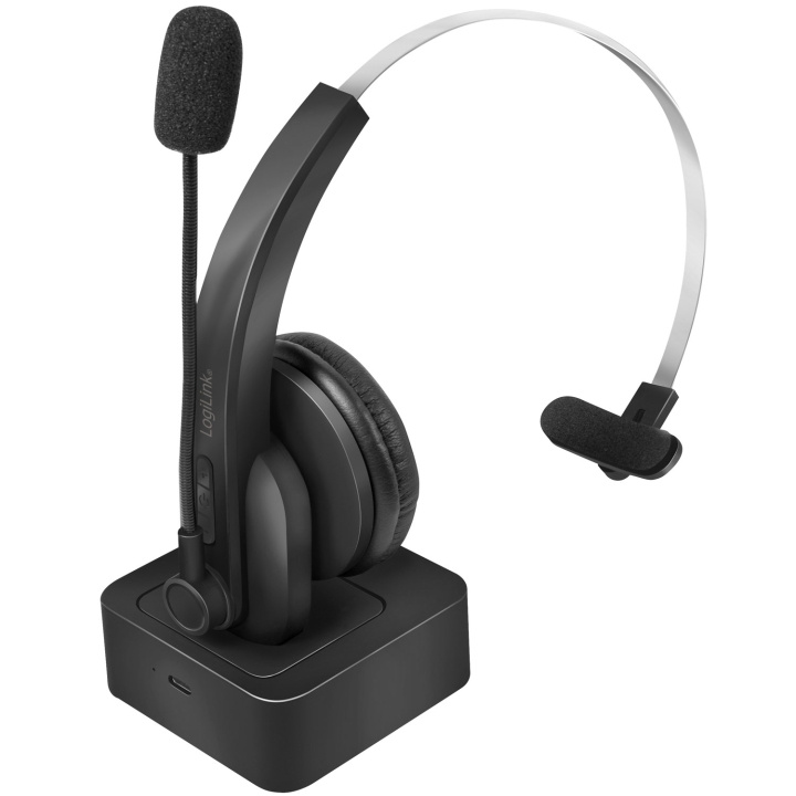 LogiLink Bluetooth Mono-headset med ladestativ i gruppen Datautstyr / Datamaskin Tilbehør / Headset hos TP E-commerce Nordic AB (A19031)