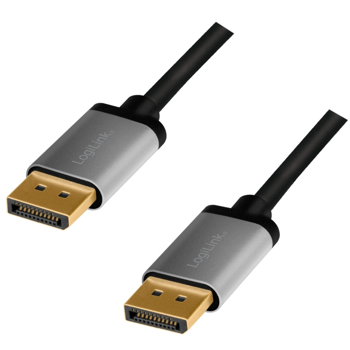 LogiLink DisplayPort-kabel 4K/60 Hz, aluminium, 3 m i gruppen Datautstyr / Kabler og adaptere / DisplayPort / Kabler hos TP E-commerce Nordic AB (A19035)