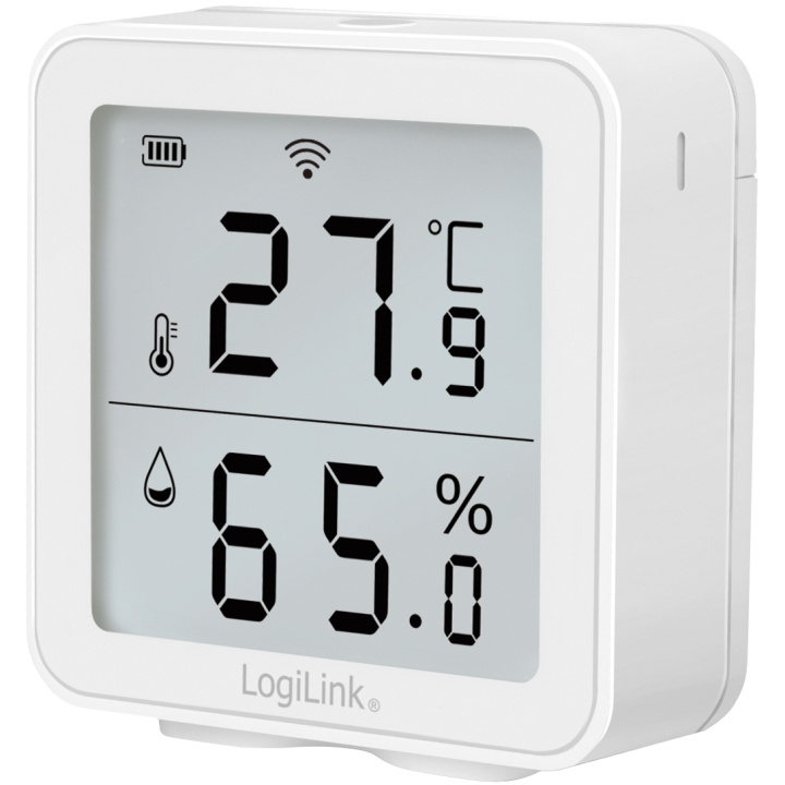 LogiLink Smart temperatur- og fuktighetssensor Wifi Tuya i gruppen HJEM, HUS OG HAGE / Smarthus / Smarte sensorer hos TP E-commerce Nordic AB (A19058)