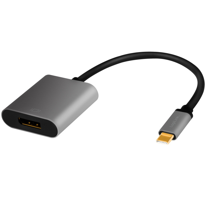 LogiLink USB-C -> DisplayPort-adapter 4 i gruppen Datautstyr / Kabler og adaptere / DisplayPort / Adaptere hos TP E-commerce Nordic AB (A19063)