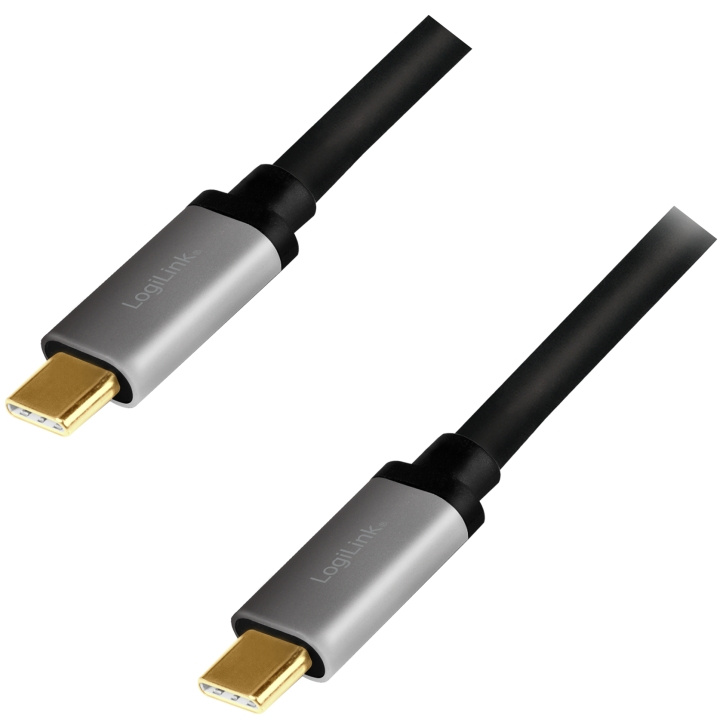 LogiLink USB-C-kabel USB 3.2 Gen2 PD 3.0 100W 10Gbps 4K/60Hz Aluminium 1m i gruppen Datautstyr / Kabler og adaptere / USB / USB-C hos TP E-commerce Nordic AB (A19070)