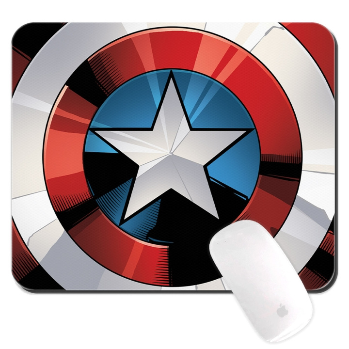 Marvel Musmatta Captain America 025 i gruppen Datautstyr / Mus & Tastatur / Musematte hos TP E-commerce Nordic AB (A19086)