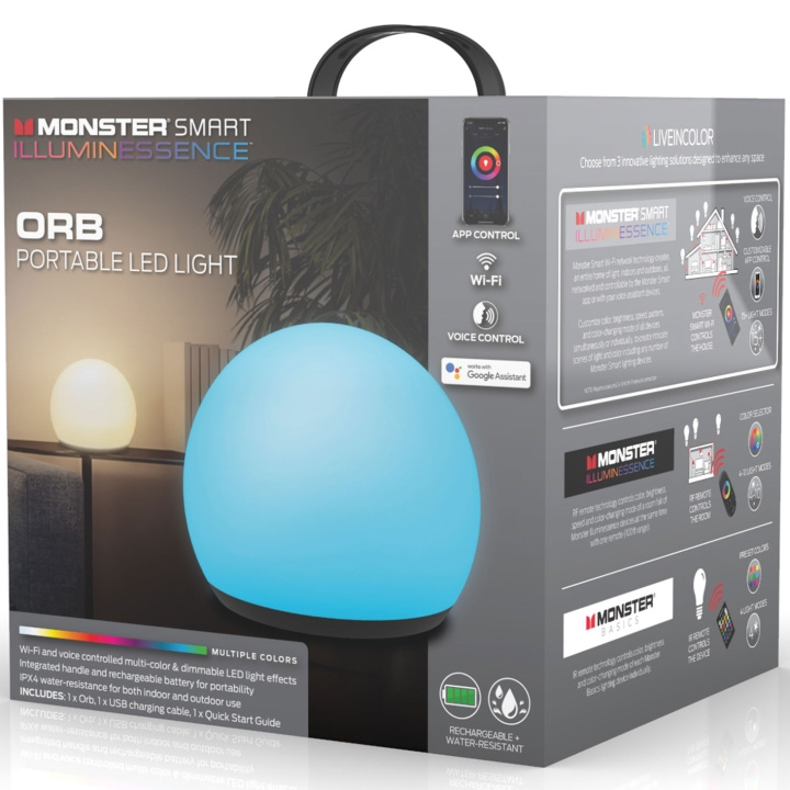 Monster Illuminessence Orb bærbar lampe i gruppen Elektronikk / Lys / Bordlamper hos TP E-commerce Nordic AB (A19108)