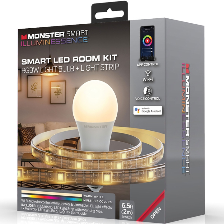 Monster Illuminessence Room kit E27 RGBW + Lightstrip i gruppen Elektronikk / Lys / LED-lys hos TP E-commerce Nordic AB (A19111)