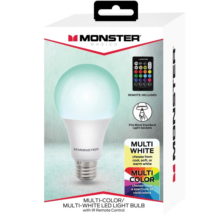 Monster LED-lyspære E27 RGB med fjernkontroll i gruppen Elektronikk / Lys / LED-lys hos TP E-commerce Nordic AB (A19112)