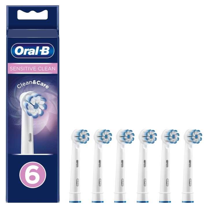 Oral B Børstehode Sensitive Clean & Care 2+2+2stk i gruppen HELSE OG SKJØNNHET / Munnpleie / Elektriske tannbørster tilbehør hos TP E-commerce Nordic AB (A19159)