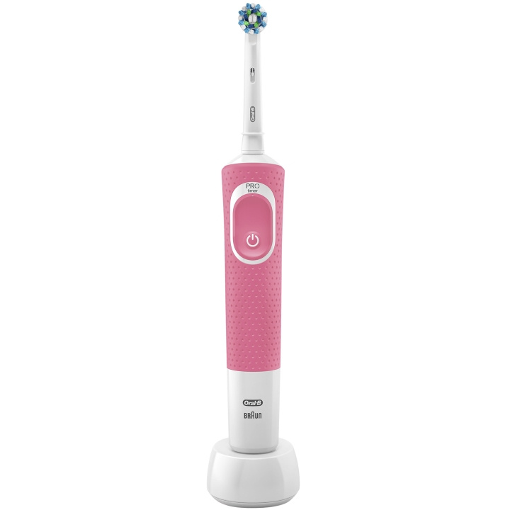 Oral B Eltandborste Vitality 100 Pink i gruppen HELSE OG SKJØNNHET / Munnpleie / Elektriske tannbørster hos TP E-commerce Nordic AB (A19171)