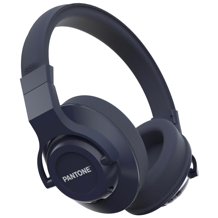 Pantone Trådløse hodetelefoner ANC Bluetooth Blå i gruppen Elektronikk / Lyd & Bilde / Hodetelefoner & Tilbehør / Hodetelefoner hos TP E-commerce Nordic AB (A19194)