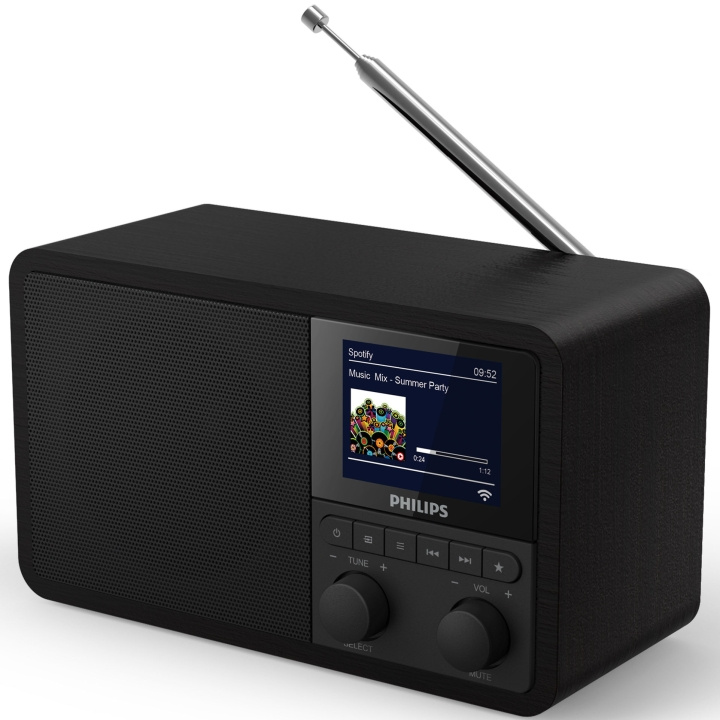 Philips DAB+/Internet/FM-radio Spotify Connect Black i gruppen Elektronikk / Lyd & Bilde / Hjemmekino, HiFi og bærbar / Radio & Vekkerklokker / Radio hos TP E-commerce Nordic AB (A19208)