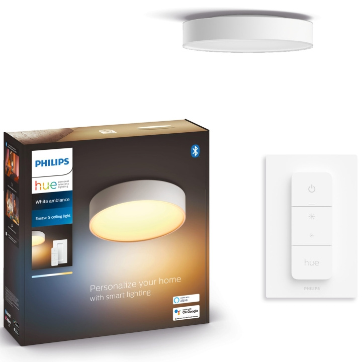 Philips Hue Enrave taklampe Small Ø26,1 cm Hvit Ambiance White i gruppen HJEM, HUS OG HAGE / Smarthus / Smart belysning hos TP E-commerce Nordic AB (A19237)