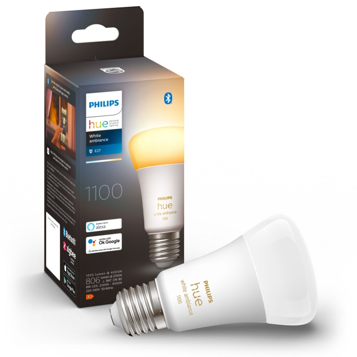 Philips Hue Hvit Ambiance E27 A60 1100 lm 1-pk i gruppen HJEM, HUS OG HAGE / Smarthus / Smart belysning hos TP E-commerce Nordic AB (A19269)