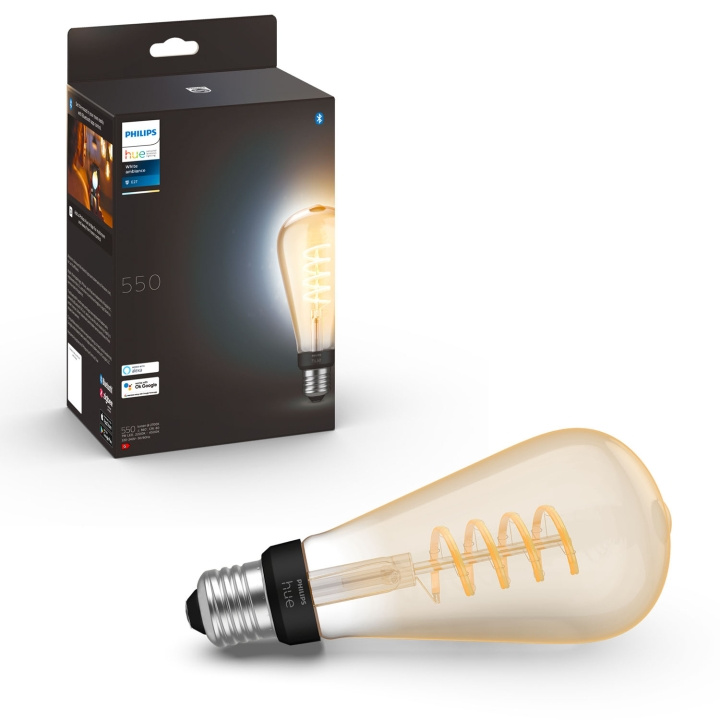 Philips Hue Hvit Ambiance Filament E27 ST72 Edison i gruppen HJEM, HUS OG HAGE / Smarthus / Smart belysning hos TP E-commerce Nordic AB (A19274)
