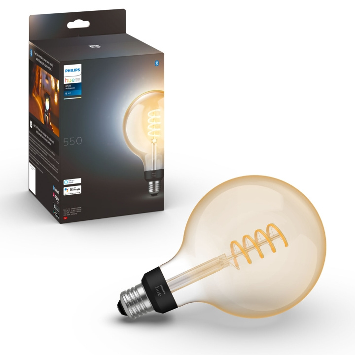 Philips Hue Hvit Ambiance Filament E27 G125 Globe i gruppen HJEM, HUS OG HAGE / Smarthus / Smart belysning hos TP E-commerce Nordic AB (A19275)