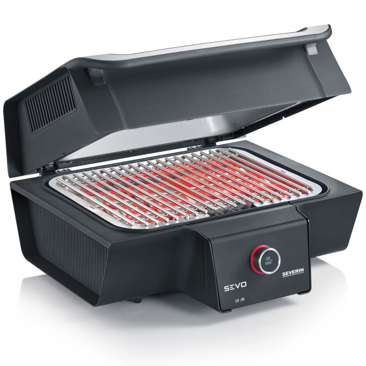 Severin Elektrisk grill 500° SEVO GT bordgrill PG8106 i gruppen HJEM, HUS OG HAGE / Husholdningsapparater / Brødristere og toastjern / Bordgriller & Raclette hos TP E-commerce Nordic AB (A19426)