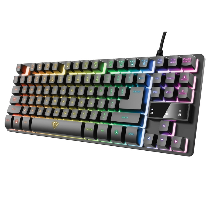 Trust GXT 833 Thado TKL RGB Gaming K i gruppen Datautstyr / GAMING / Tastatur hos TP E-commerce Nordic AB (A19551)