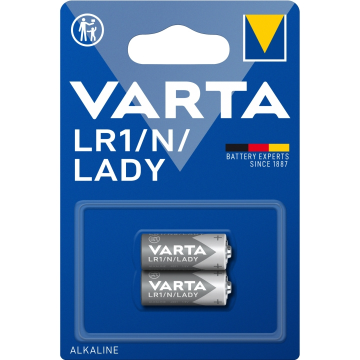 Varta LR1 / N / LADY 1,5V Alkaline-batteri 2-pk i gruppen Elektronikk / Batterier & Ladere / Batterier / Andre hos TP E-commerce Nordic AB (A19608)