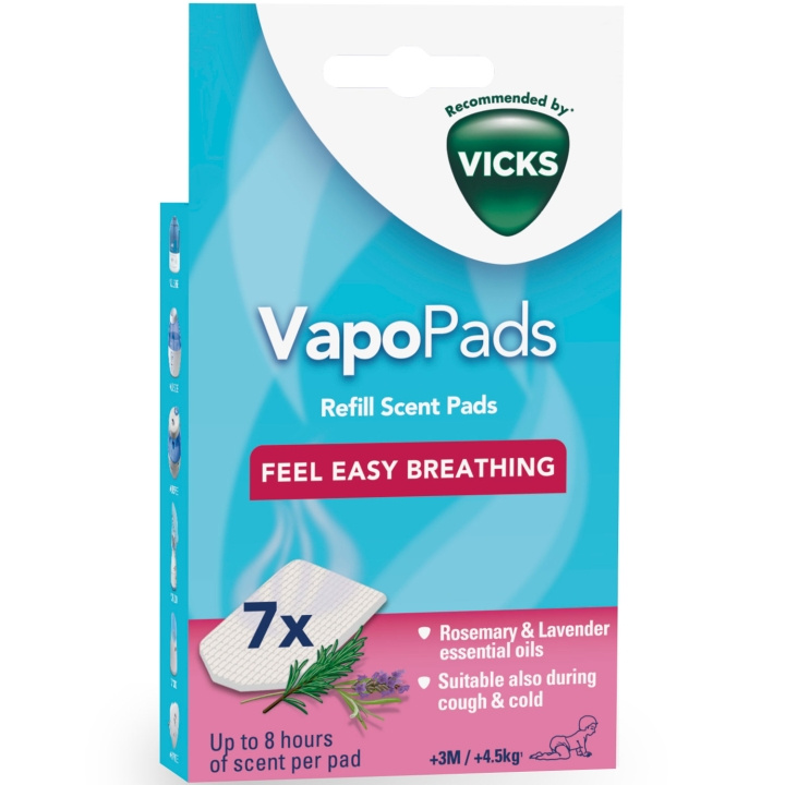 Vicks Pad Rosmarin & Lavendel VBR7 i gruppen HJEM, HUS OG HAGE / Vifter og klimaprodukter / Luftfuktere hos TP E-commerce Nordic AB (A19617)
