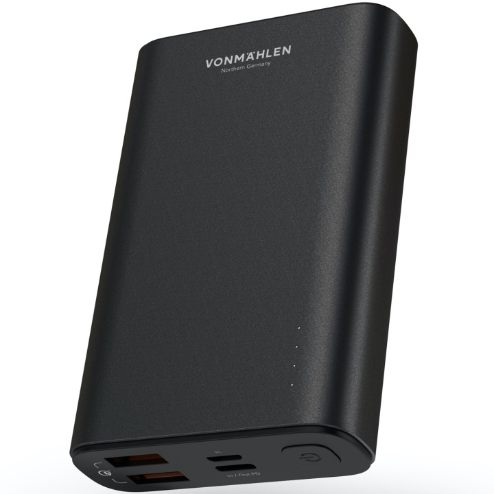 VonMählen Powerbank Evergreen 10K Svart i gruppen SMARTTELEFON & NETTBRETT / Ladere og Kabler / Powerbanks hos TP E-commerce Nordic AB (A19636)