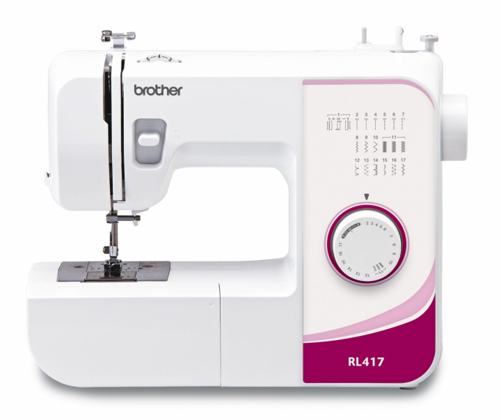 Brother RL417 Symaskin for enkle syprosjekter, inkludert overlocksømmer i gruppen HJEM, HUS OG HAGE / Husholdningsapparater / Symaskiner og tilbehør / Symaskin hos TP E-commerce Nordic AB (A19649)