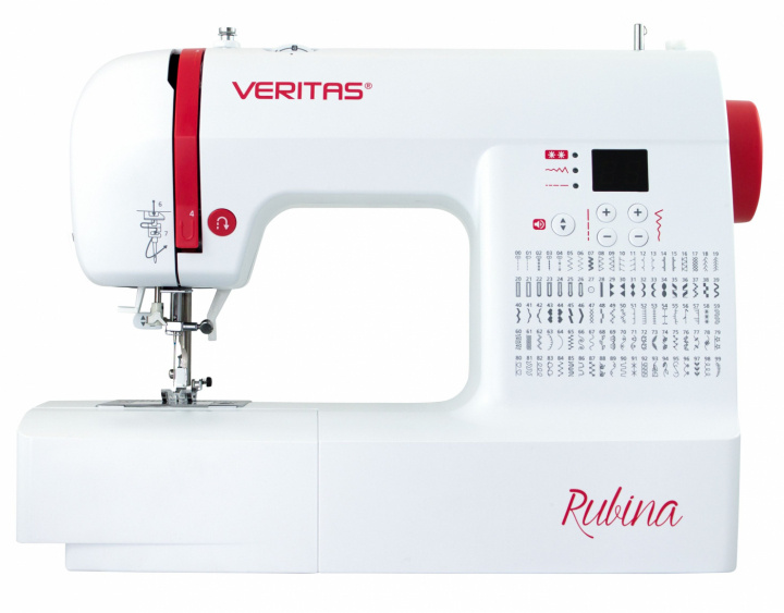 Veritas RUBINA - praktisk symaskin med 100 sting og drop-in spolesystem i gruppen HJEM, HUS OG HAGE / Husholdningsapparater / Symaskiner og tilbehør / Symaskin hos TP E-commerce Nordic AB (A19663)