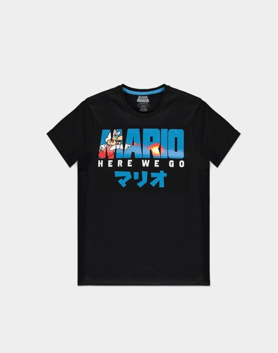 Fire Mario Here WE Go - T-Shirt, L i gruppen SPORT, FRITID & HOBBY / Tilbehør / T-shirts hos TP E-commerce Nordic AB (A19718)