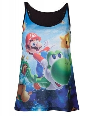 Super Mario Galaxy 2 tanktop, Small i gruppen Elektronikk / TV-spill & tilbehør / Andre spill hos TP E-commerce Nordic AB (A19760)