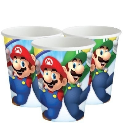 Papirkopper Super Mario 8-pakning i gruppen Elektronikk / TV-spill & tilbehør / Andre spill hos TP E-commerce Nordic AB (A19787)