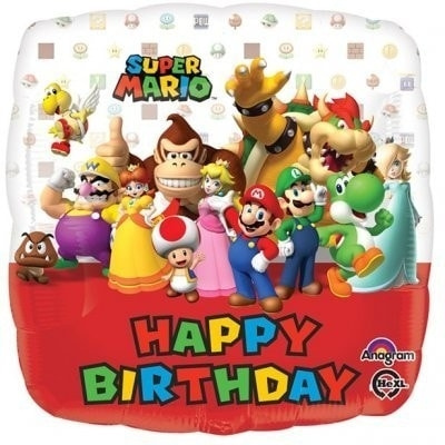 Super Mario Happy Birthday - Folieballong i gruppen Elektronikk / TV-spill & tilbehør / Andre spill hos TP E-commerce Nordic AB (A19844)