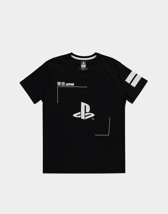 Svart & Vit PlayStation - T-Shirt, XL i gruppen Elektronikk / TV-spill & tilbehør / Andre spill hos TP E-commerce Nordic AB (A19857)