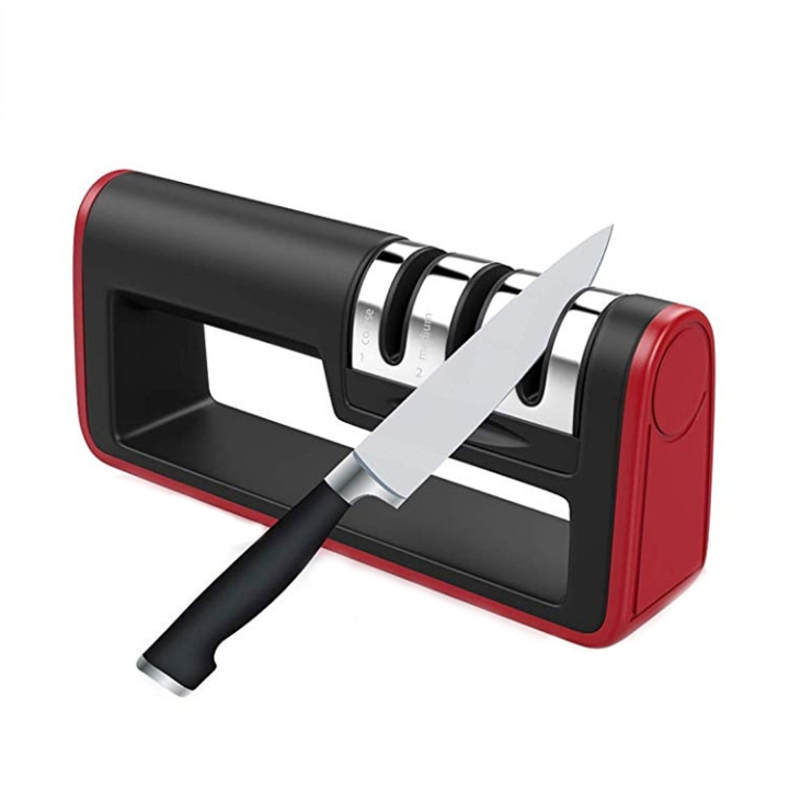 Herzberg 3-Stage Knife Sharpener i gruppen HJEM, HUS OG HAGE / Kjøkkenutstyr / Kjøkkenkniver og knivslipere hos TP E-commerce Nordic AB (A20133)