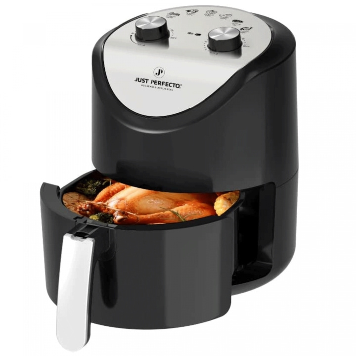Just Perfecto JL-14 1200W Air Fryer With Dual Knob Dial Control - 3.5L i gruppen HJEM, HUS OG HAGE / Husholdningsapparater / Airfryers og frityrkokere hos TP E-commerce Nordic AB (A20161)