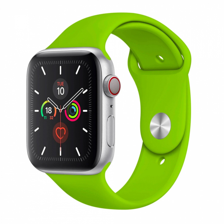 Silikonarmband till Apple Watch 42/44mm, Grön i gruppen SMARTTELEFON & NETTBRETT / Trening, hjem og fritid / Apple Watch og tilbehør / Tilbehør hos TP E-commerce Nordic AB (A20238)