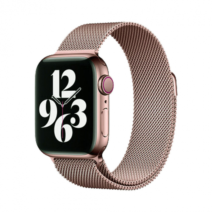 Metallarmband till Apple Watch 42/44mm, Roséguld i gruppen SMARTTELEFON & NETTBRETT / Trening, hjem og fritid / Apple Watch og tilbehør / Tilbehør hos TP E-commerce Nordic AB (A20274)
