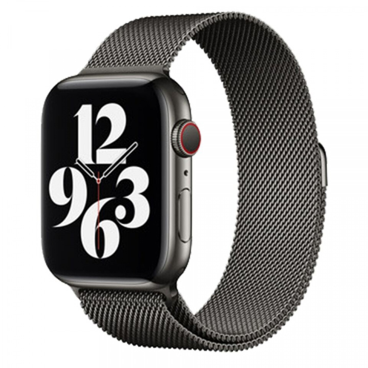 Metallarmband till Apple Watch 42/44mm, Svart i gruppen SMARTTELEFON & NETTBRETT / Trening, hjem og fritid / Apple Watch og tilbehør / Tilbehør hos TP E-commerce Nordic AB (A20275)