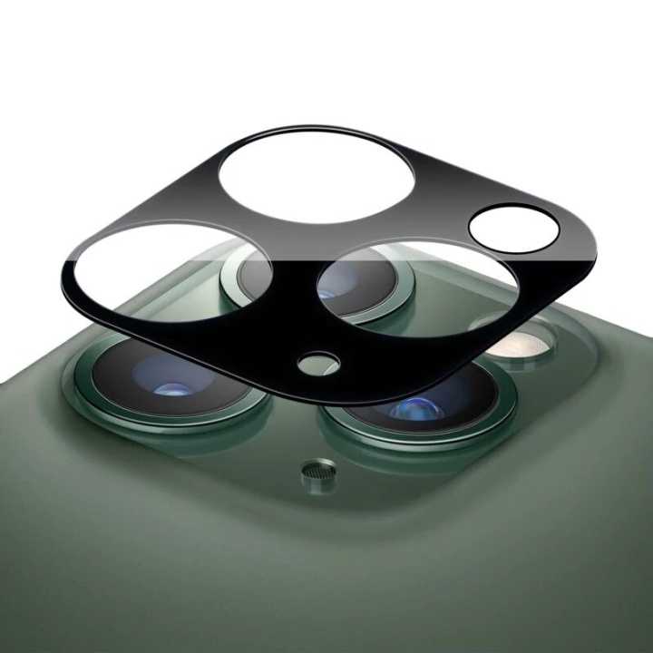 Beskyttelsesglass med ramme for kameraet på baksiden - iPhone 12 Pro Max i gruppen SMARTTELEFON & NETTBRETT / Mobilbeskyttelse / Apple / iPhone 12 Pro hos TP E-commerce Nordic AB (A20321)