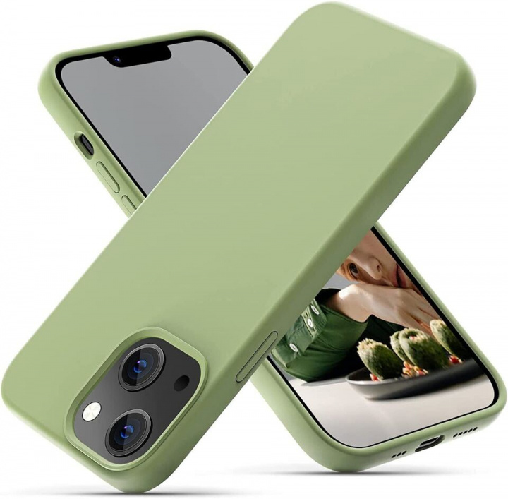 Silikonskal till iPhone 12 Pro Max, Grön i gruppen SMARTTELEFON & NETTBRETT / Mobilbeskyttelse / Apple / iPhone 12 Pro hos TP E-commerce Nordic AB (A20324)
