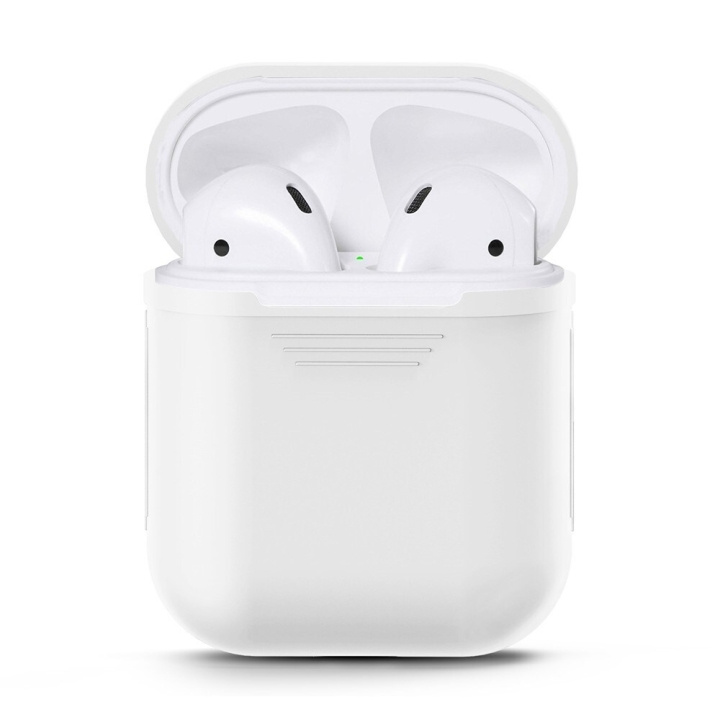 Skyddsfodral i silikon till Apple Airpods i gruppen Elektronikk / Lyd & Bilde / Hodetelefoner & Tilbehør / Tilbehør hos TP E-commerce Nordic AB (A20337)