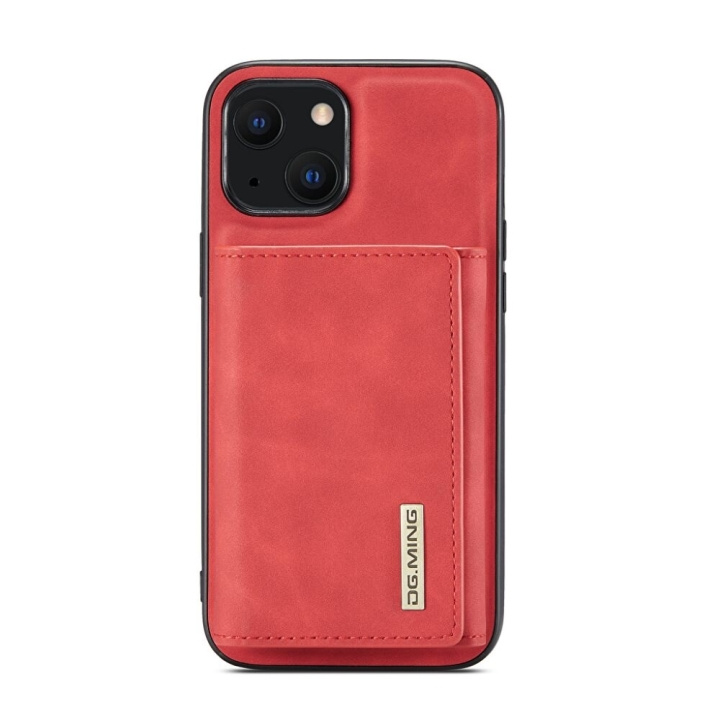 DG.MING-etui med magnetisk lommebok iPhone 13 Mini, rød i gruppen SMARTTELEFON & NETTBRETT / Mobilbeskyttelse / Apple / iPhone 13 Mini / Flippdeksel hos TP E-commerce Nordic AB (A20456)